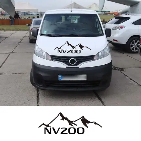 Car Hood Cover Engine Stickers For Nissan NV200 Evalia Tuning Auto Accessories Van Bonnet Vinyl Mountain Styling Decor Decals