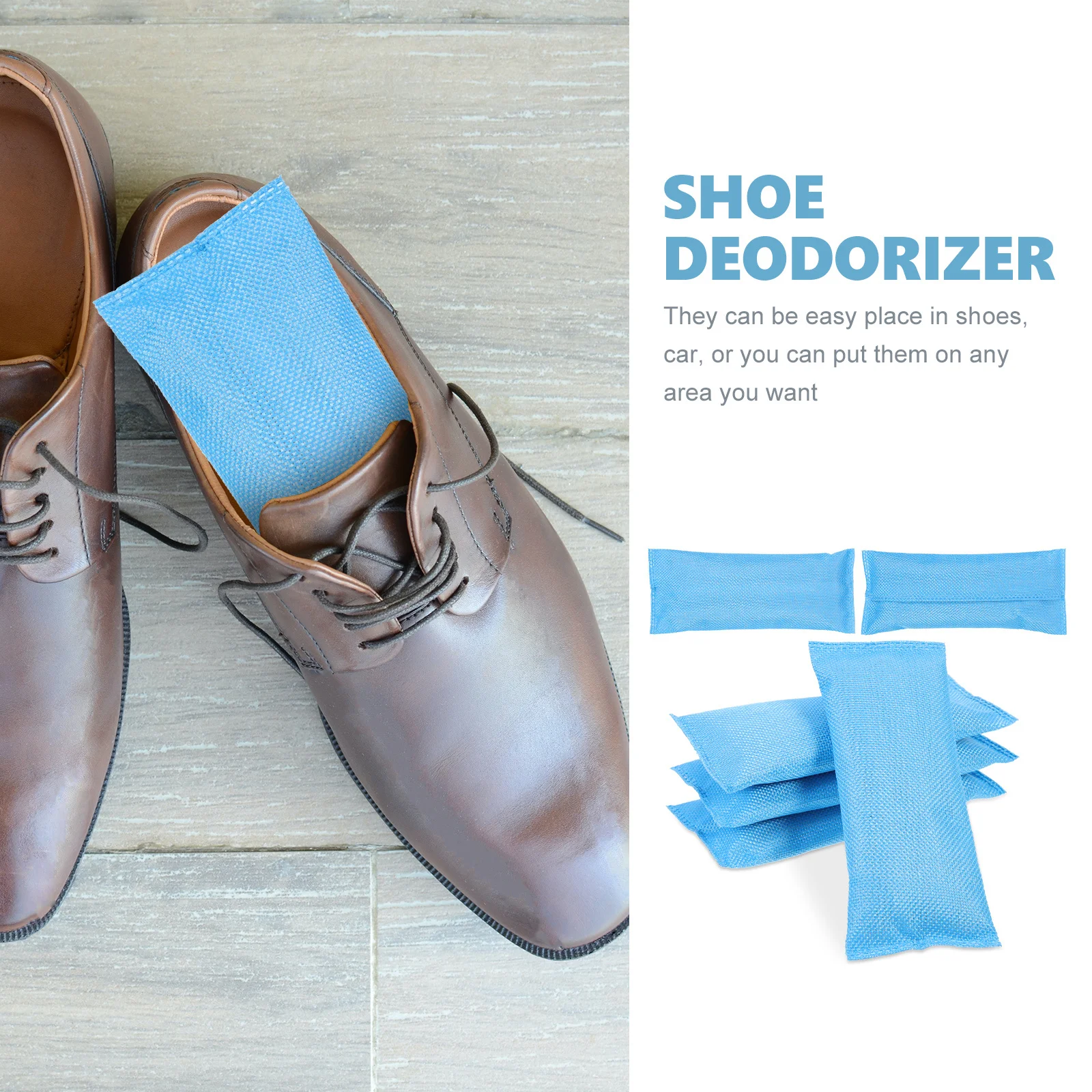 

6Pcs Activated Charcoal Bag for Shoes Professional Odor Replaceable Air Freshener Household Closet Deodorizer Compact