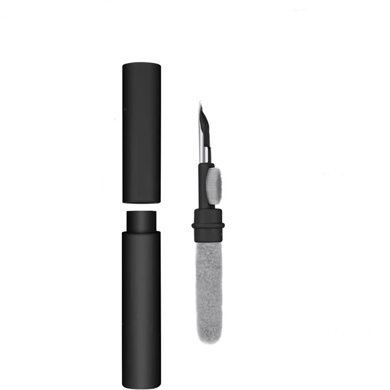 3-in-1 Multifunctional Headphone Cleaning Kit, Made of Durable ABS Material, Includes A Soft Brush, and Features A Portable