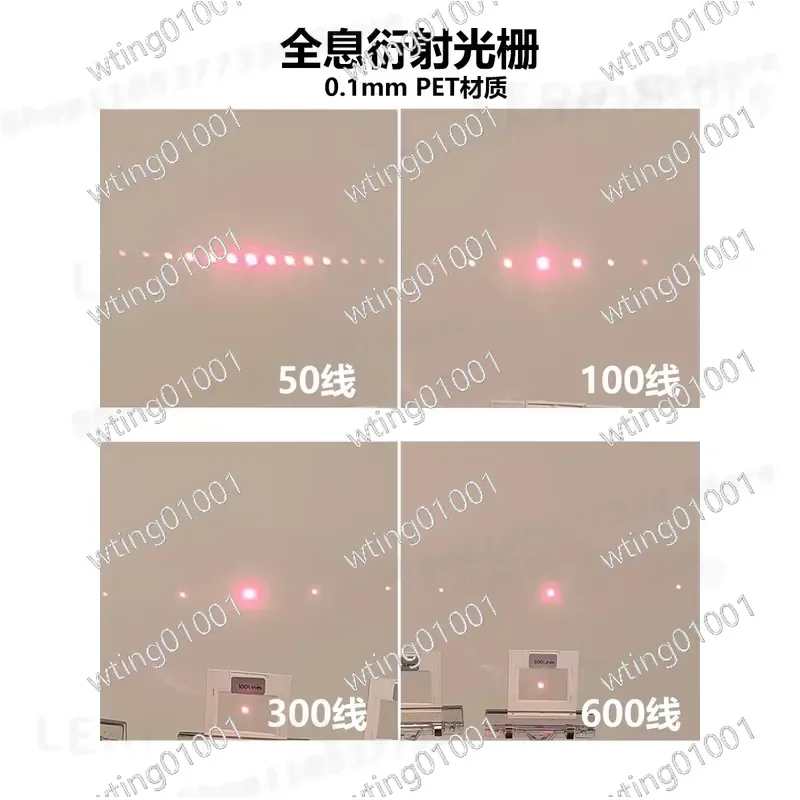 for Hydrogen Atom Fringe Grating Spectroscopy Experiment High Precision Transmission Holographic Diffraction Sheet for