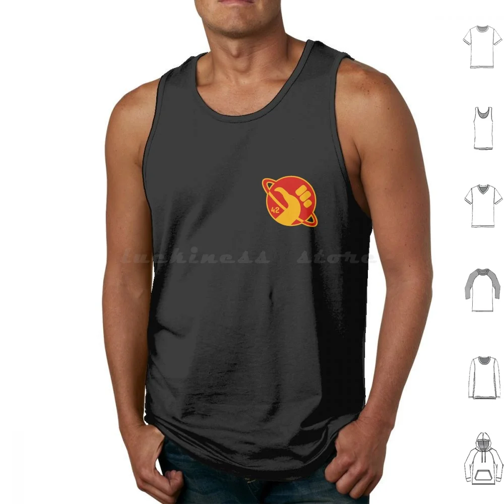 The Hitchhikers Guide To The Galaxy 42 Tank Tops Print Cotton 42 Galaxy Hitchhikers Guide To The Galaxy Geek Douglas Adams