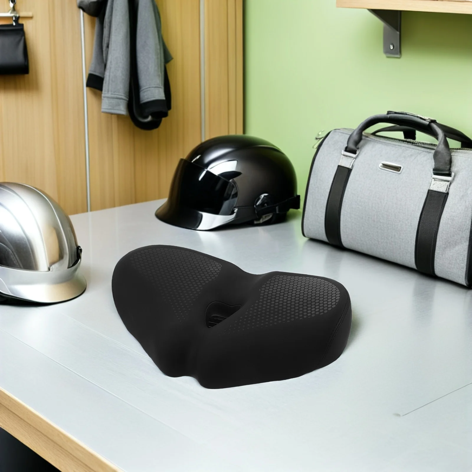 

Wide Bike Seat Thickened Cushion Men's Mountain Bicycle Saddle Shockproof Comfortable Waterproof Padded Replacement Bike Seat