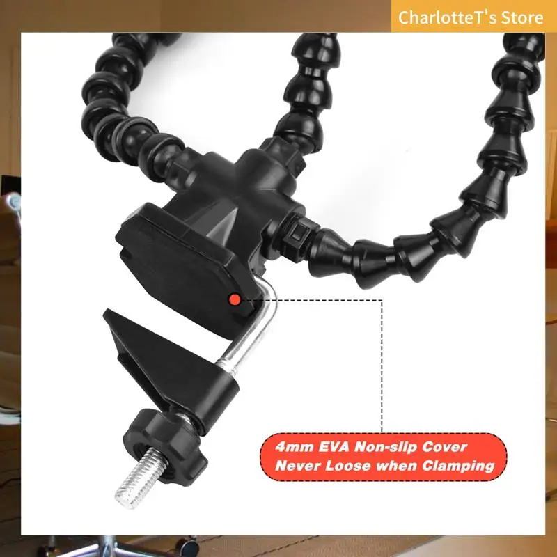 

Настольный зажим, инструмент для пайки, третья рука, гибкие руки, держатель паяльной станции для ремонта электроники, пайка-ABLI