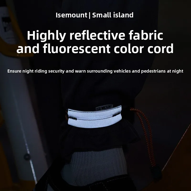 Outdoor Cycling Reflective Beam Trousers Elastic Rope Storage Buckle Straps Night Running Sports Leggings Ties