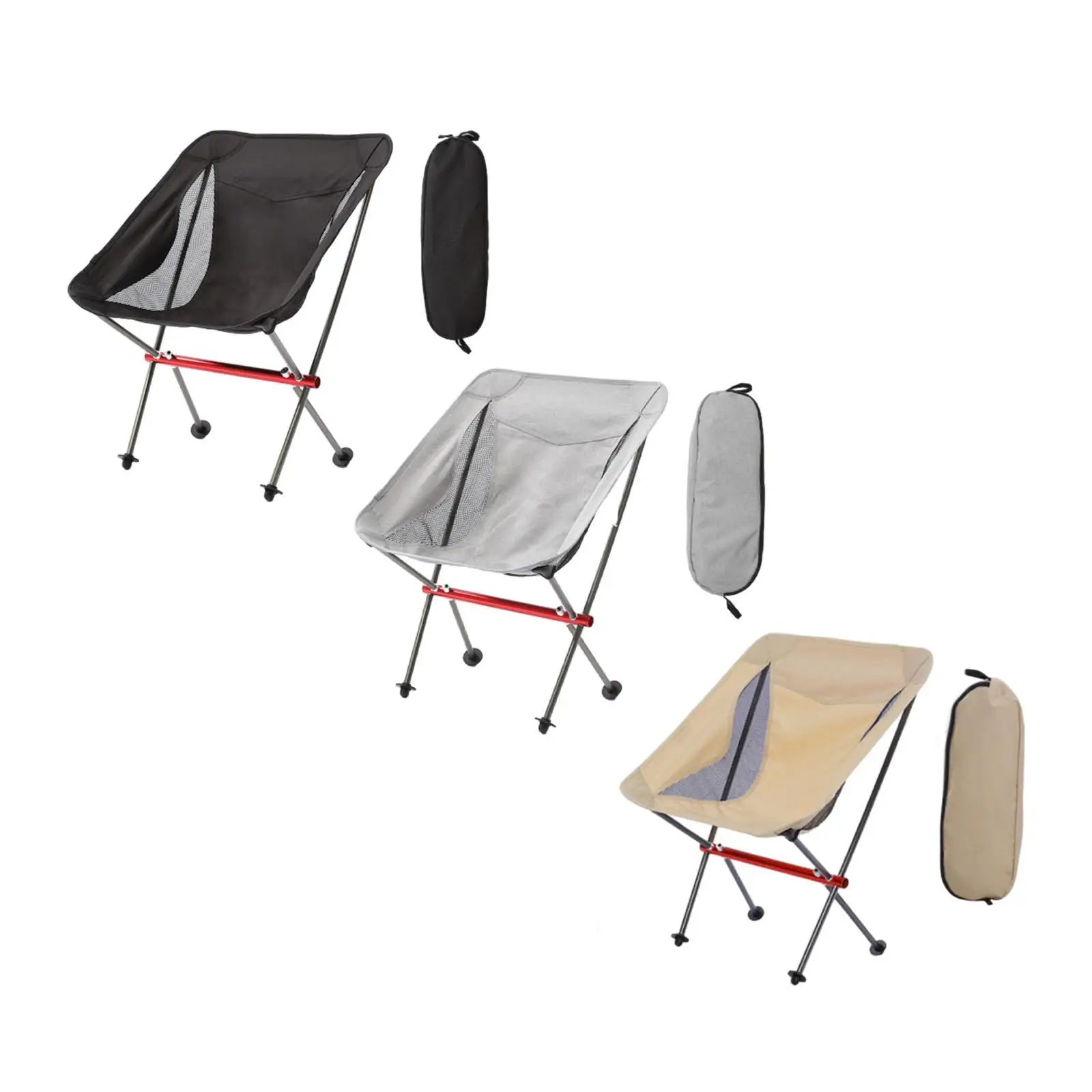 Folding Camping Chair Outdoor Moon Chair for Fishing Sporting Events Yard