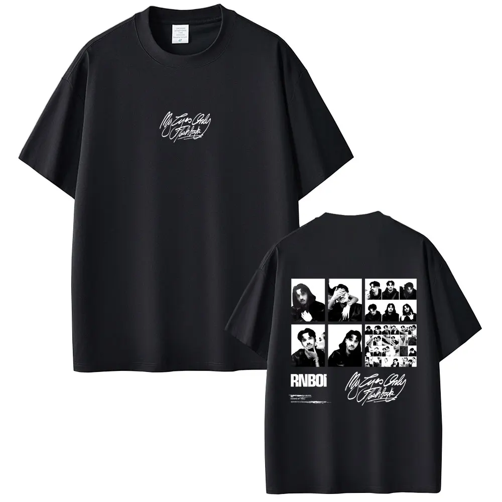 

Rapper RnBoi My Eyes Only Flashback Album Merch 2026 T-shirt Men Women Hip Hop Fashion Pop Music T Shirt Male Oversized T-shirts