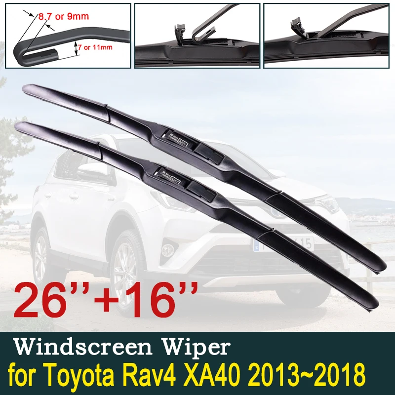 for Toyota Rav4 XA40 2013~2018 RAV 4 40 Car Wiper Blade Front Windscreen Windshield Wipers Car Accessories 2014 2015 2016 2017