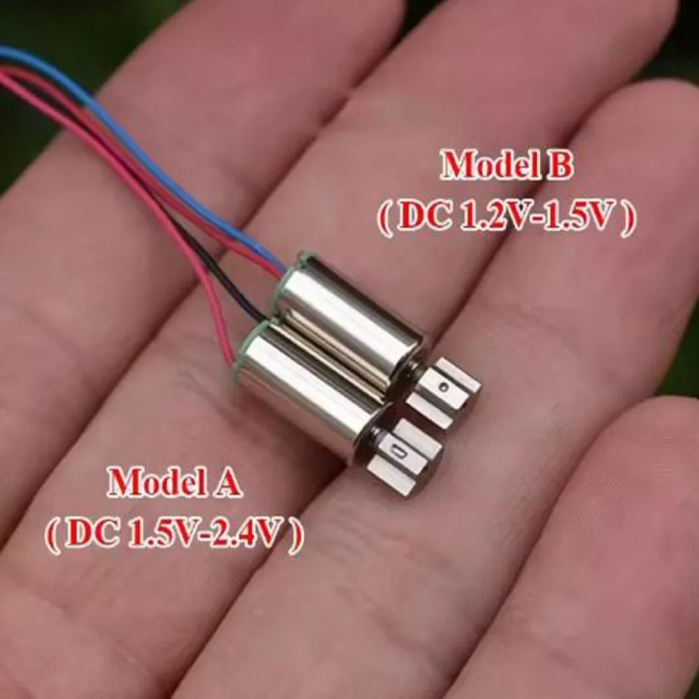2pcs/set New Mini Tiny Coreless Vibration Motor 6mm*12mm 2 Styles Vibrator Motor DC 1.2V 1.5V 2.4V Micro 612 Vibrating Motor
