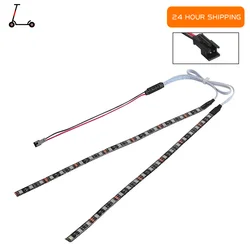 Waterproof Night Warning Light Electric Scooter Accessories LED Lights Strip Flashlight Bar Lamp For Kugoo M4/M4 Pro Replacement