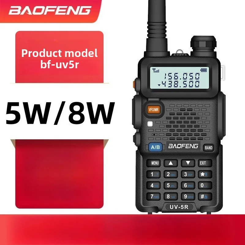 

Рация BAOFENG UV5R, портативная, гражданская, 5Вт/8Вт, высокой мощности, для использования на открытом воздухе, беспроводная.