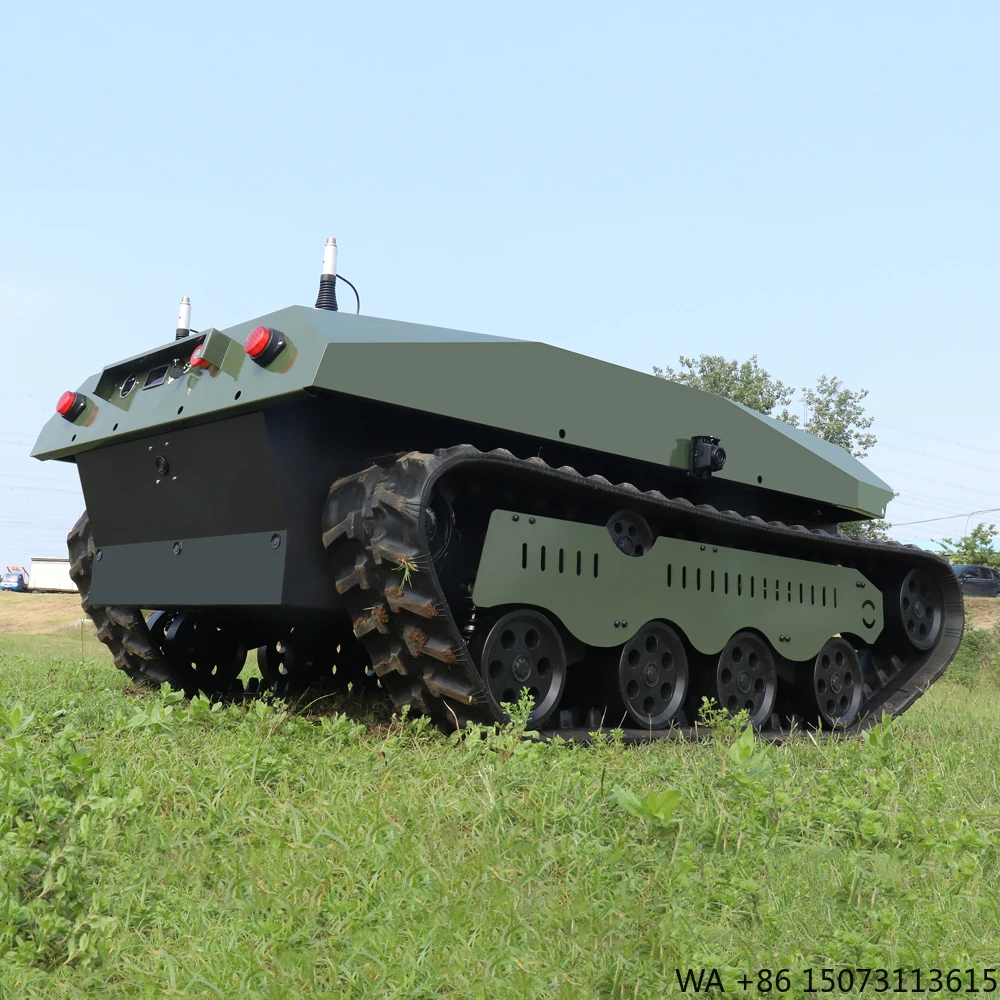 Wholesale Price Robot Chassis with Rubber Tracks, Crawler Chassis for Security Patrol Robot Applications