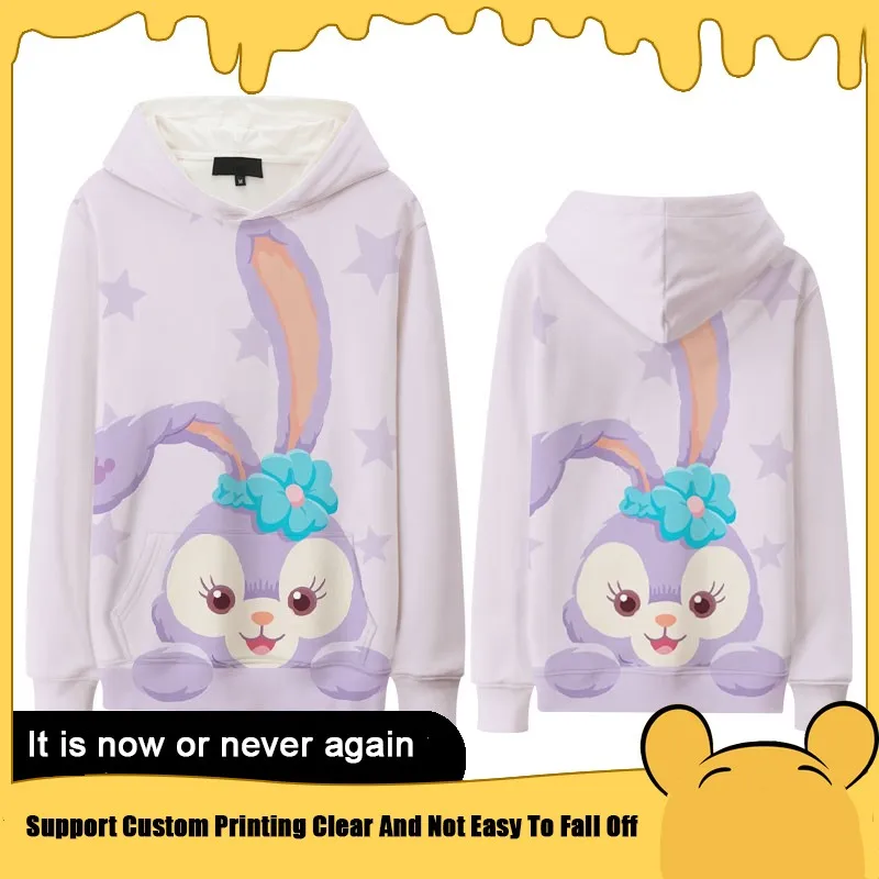 

Star Delu Hoodie Thin Female 2024 New Disney Co-branded Clothes Autumn Girls Animation Coat Autumn