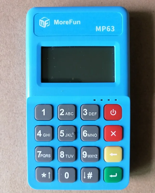 Terminal Mini POS móvel com Bluetooth, tudo em um, MSR, EMV, NFC, mPOS, MP63