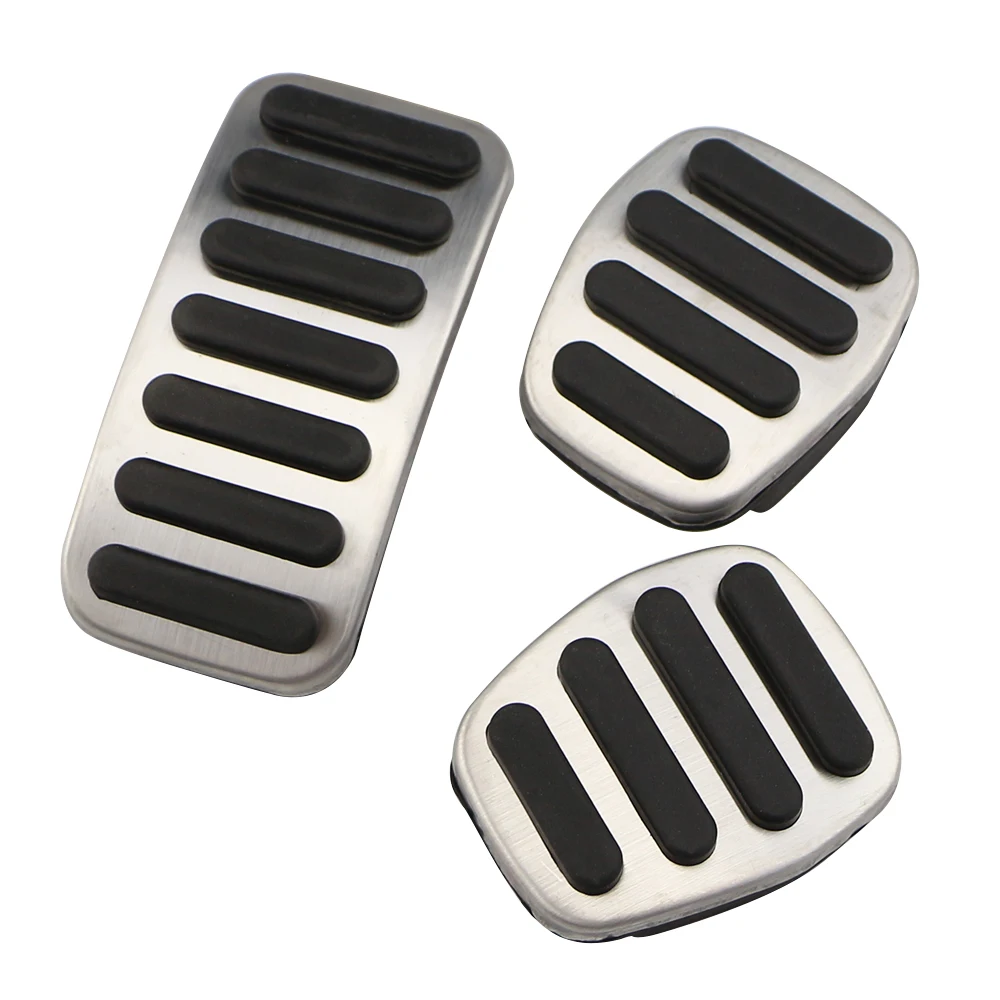 Car Pedals Accelerator Fuel Gas Brake Pedal Pad Cover Non Slip for Volvo V40 XC40 C30 C70 S40 2013 - 2018 Stainless Steel AT MT