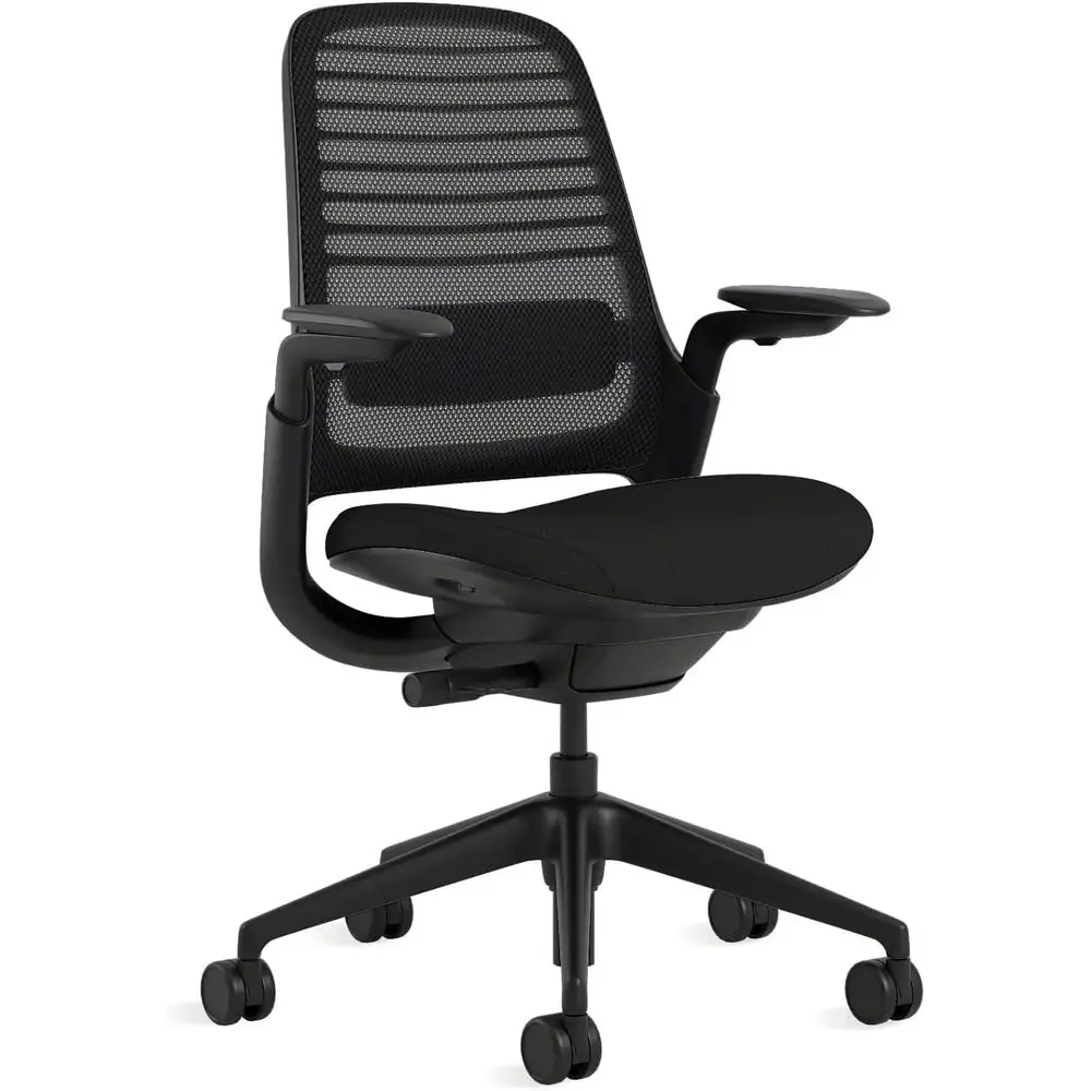 

Эргономичное офисное кресло на колесиках - регулируемая поддержка, спинка и подлокотники - разработано для повышения продуктивности - простая сборка - Licor