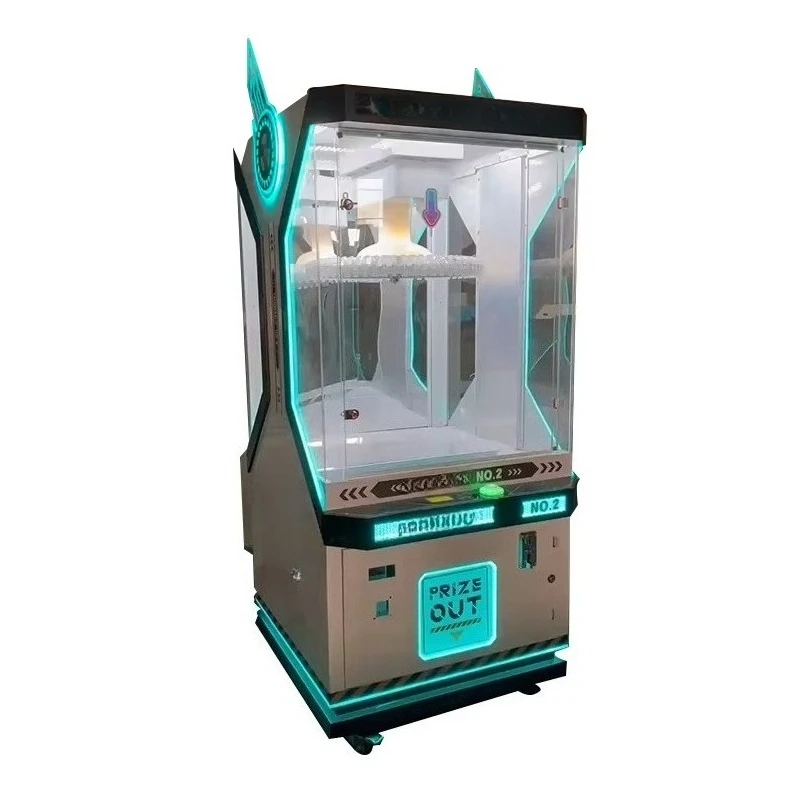 Customized 60-Clip Coin-Operated Claw Crane Machine Arcade Game Console With Doll Prize Hanging Accessories For Amusement Use