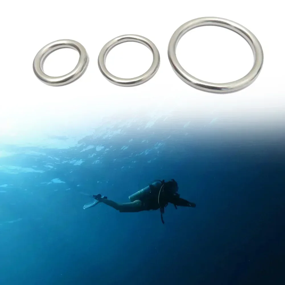 Scuba Diving O Rings Replacement 1PC 22g/18g/38g 25mm/32mm/50mm 316 Stainless Steel BCD Accessories Outdoor Durable