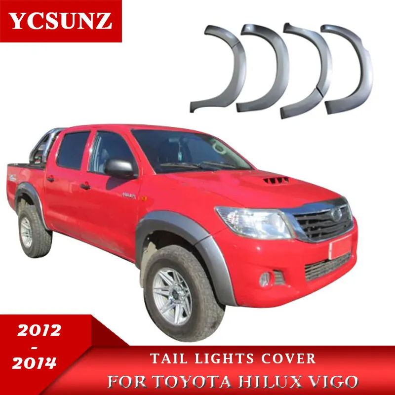 Fender Flare ABS Wheel Arch Fender Flares For Toyota Hilux Vigo 2012 2013 2014 Double Cabin car Accessories 6 inch