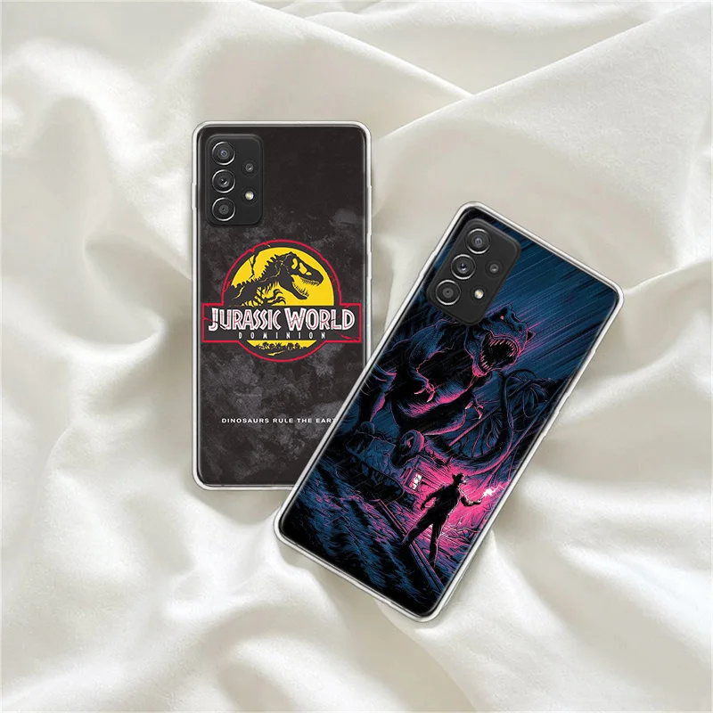 World Jurassic Park Phone Case For Galaxy A12 A22 A32 A42 A52 A52S A72 Samsung A73 A53 A33 A23 A13 A9 A8 A7 A6 Plus Cover Soft T