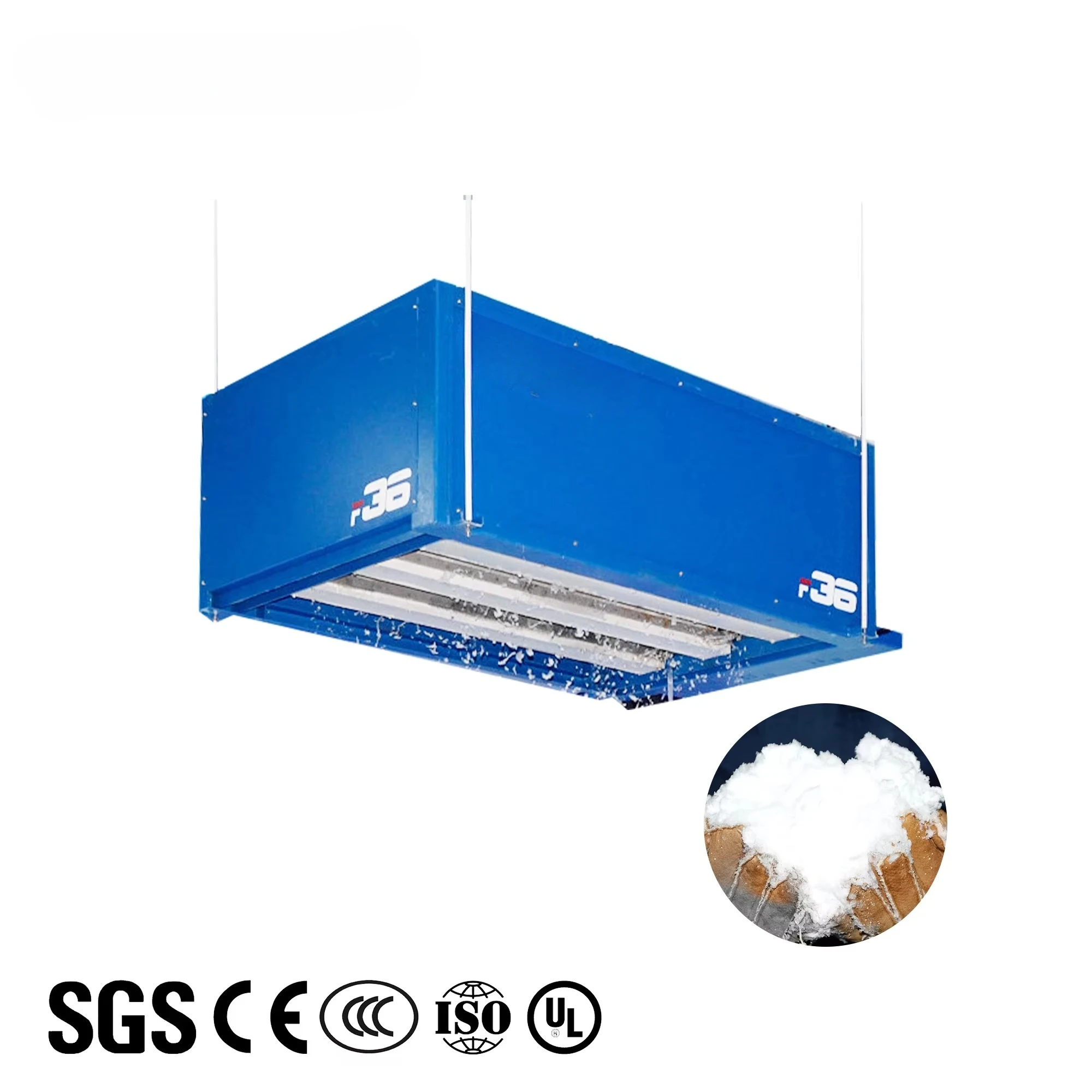 High Capacity Automatic High Temperature Snow Making Machine Outdoor Indoor Cannon