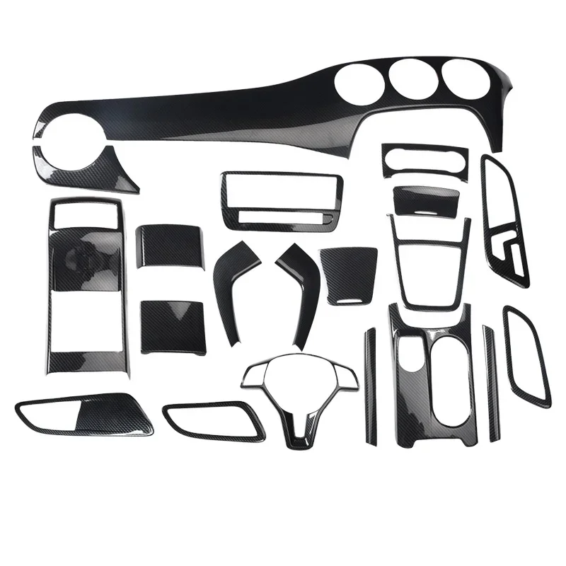 Auto Carbon Fiber Trim 20pcs For Benz B180 B200 B260 Carbon Fiber Car Interior Decoration Sticker Kits