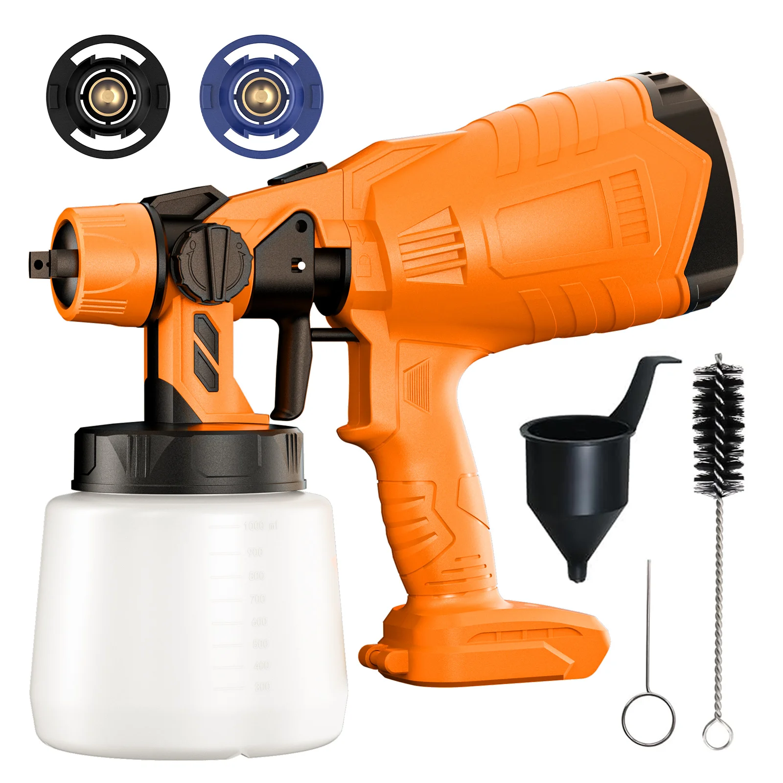 

Беспроводной электрический распылитель краски для аккумулятора Dewalt 18V, перезаряжаемый распылитель HVLP для покраски автомобилей, мебели, стен и окон