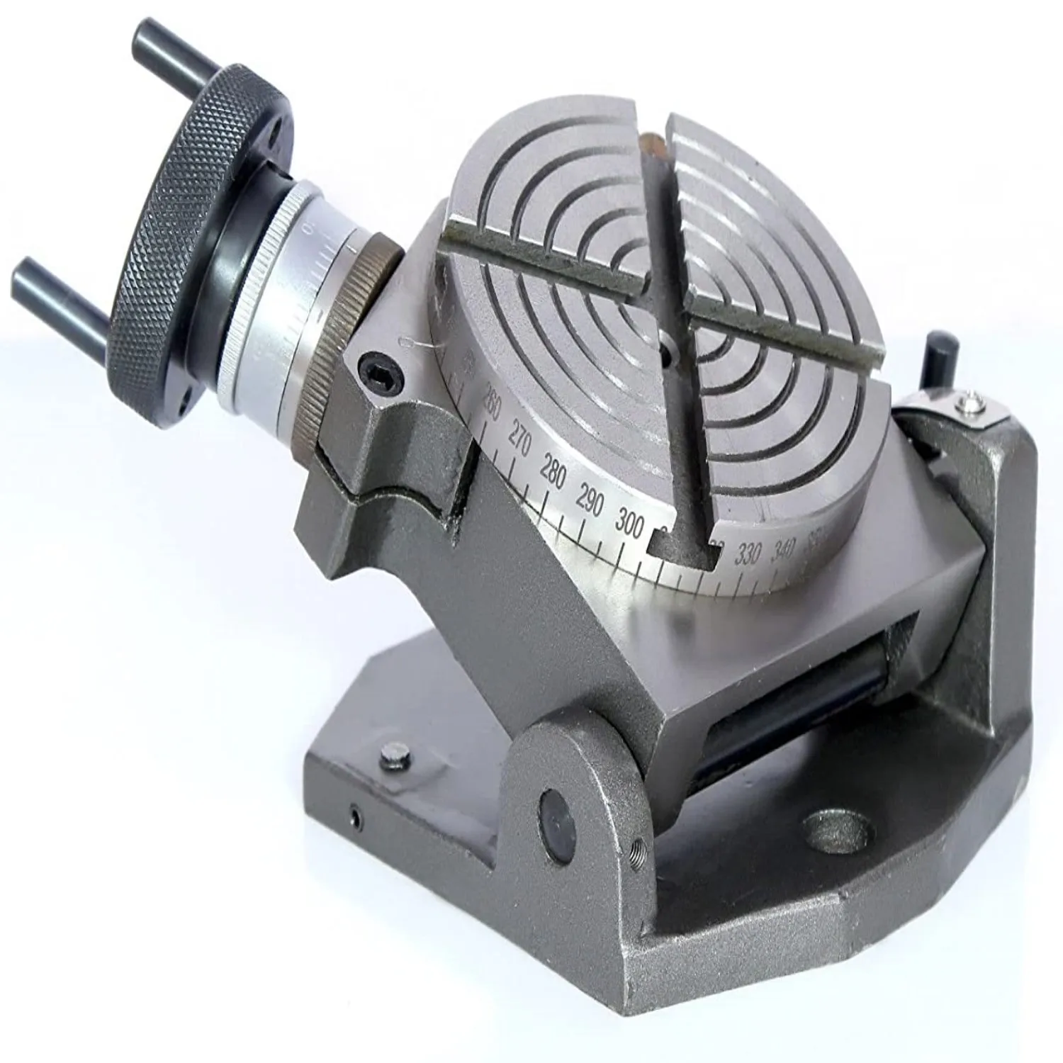 4-Slot Rotary Table for Milling Machine MT-2 Rotary Table for Milling Rotary Table 4inch/100mm Horizontal Vertical