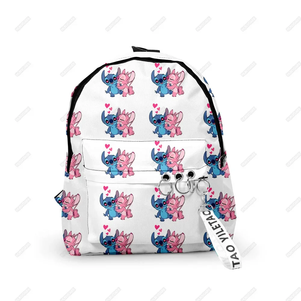 Anime Lotso Stitch Stitch Cartoon Backpack 3D Digital Printed Oxford Cloth Student School Bag Outdoor Outing Multifunctional Bag