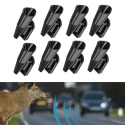 8pcs Ultrasonic Car Deer Whistle Animal Repeller Mini Car Safety Deer Whistle Weather-Resistant Animal Alerts Universal