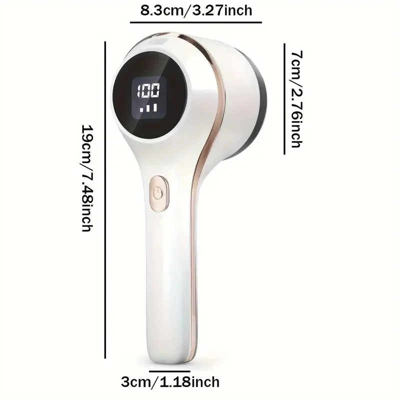 Advanced Fabric Shaver & Lint Remover - USB-C Rechargeable, 3-Speed Electric Clothes Shaver with 6" Stainless Steel Blade for Sw