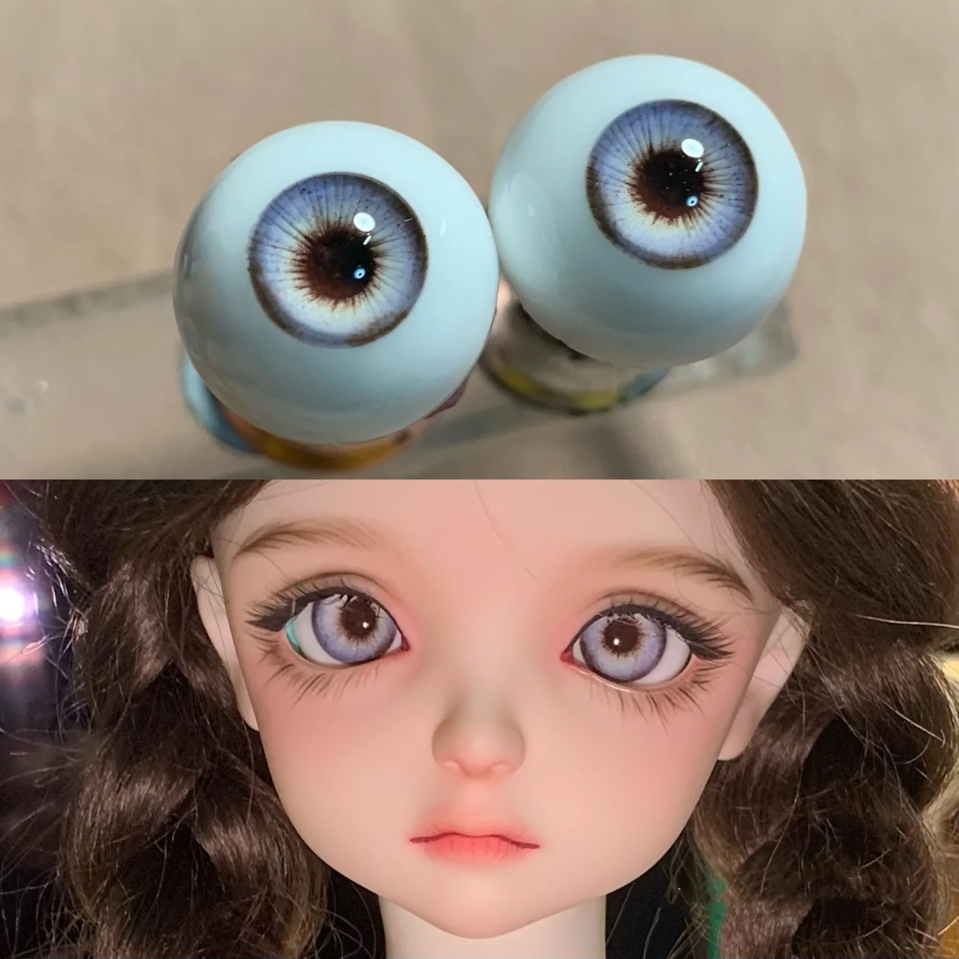 

Free Shipping 14mm Plaster Safety Eyeball OB11 Eyes For Crafts, 1/3 1/4 1/6 BJD Doll Accessories