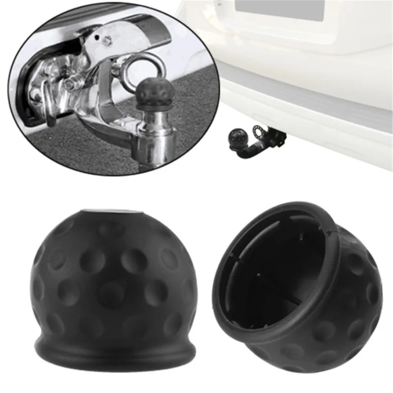 Universal Tow Bar Ball Cover Cap Trailer Ball Cover Tow Bar Cap Hitch Trailer Towball Protect Car Accessories