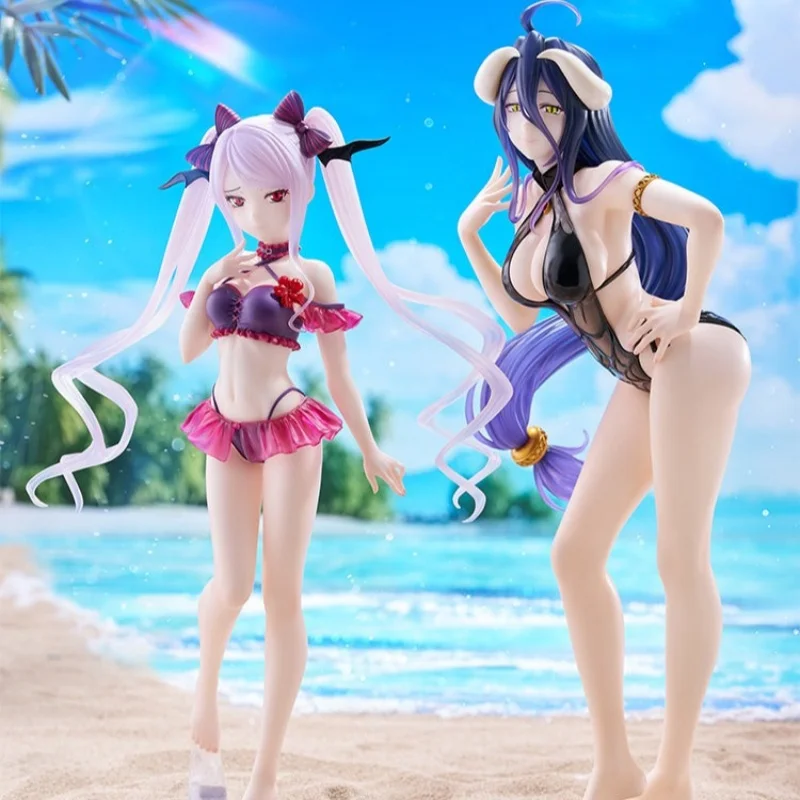 

Original In Stock 30cm Tenitol Overload Albedo Shalltear Bloodfallen Swimsuit Anime Figure Model Desktop Decoration Toys