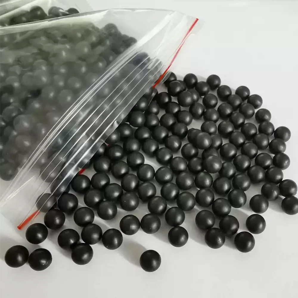 5-100Pcs Black Round Solid Rubber Ball Diameter 2/3/4/5/6/6.5/7/9/10/11/12/14/15-25mm  Sealing Rubber Ball Industrial DIY Parts