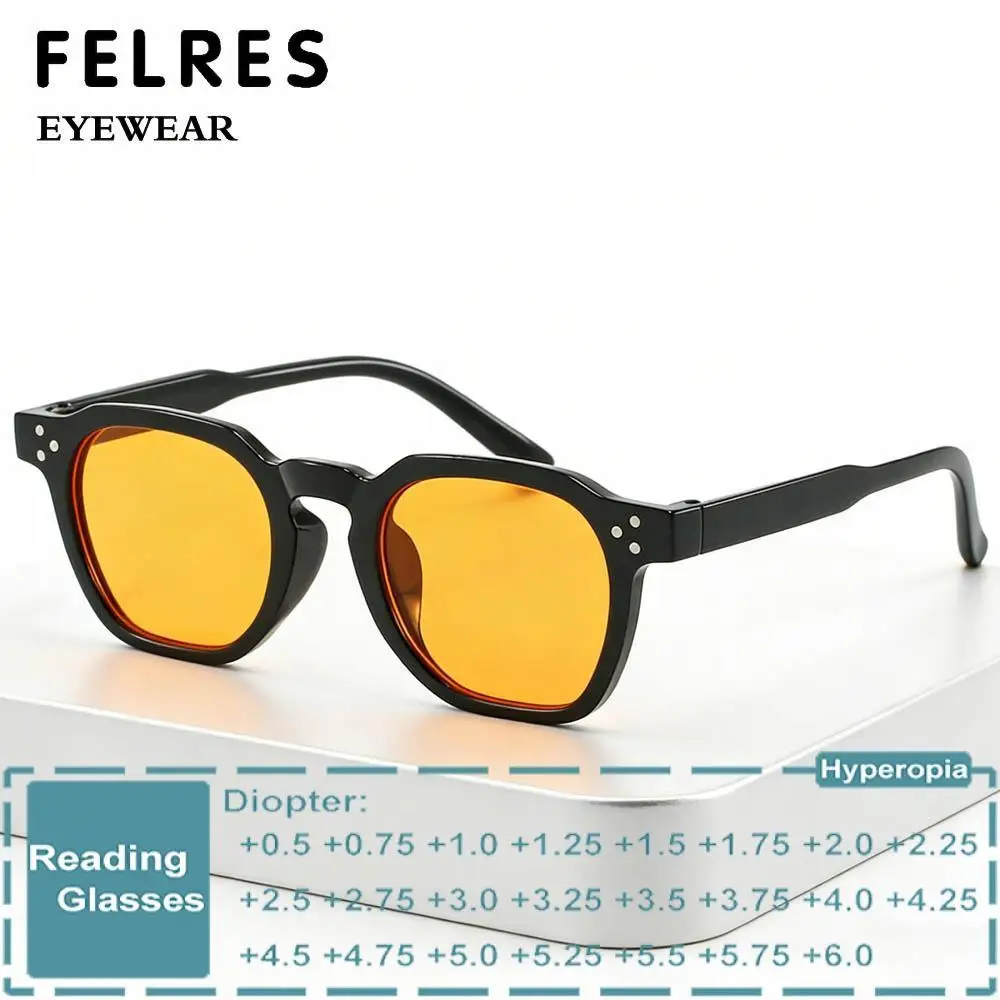 Irregular Reading Sunglasses Men Women Trendy Tinted Finished Prescription Glasses Presbyopia Sunshade Glasses Positive Strength