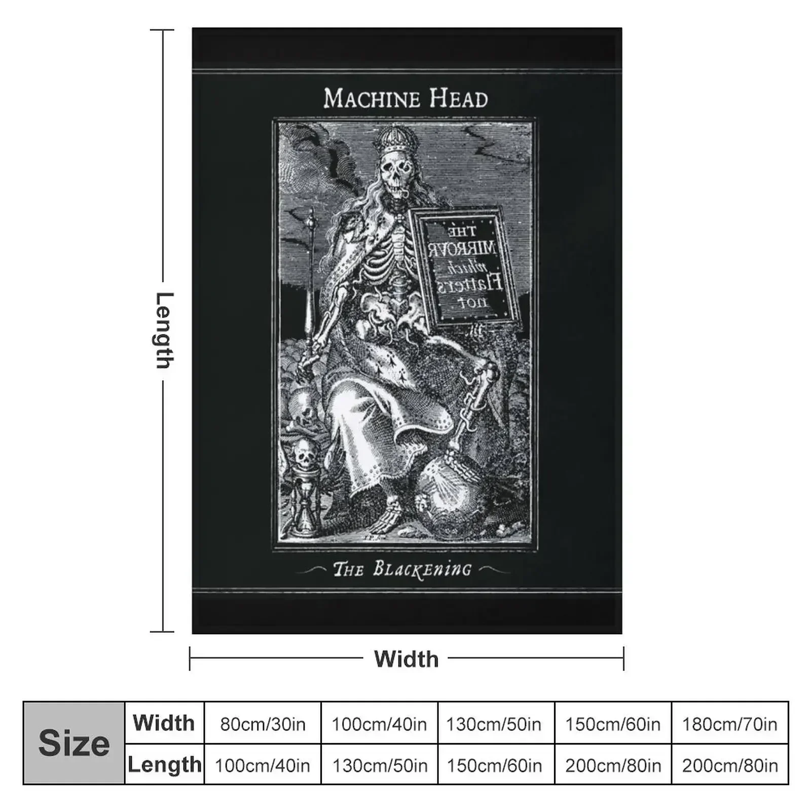 Machine Head the blackening Throw Blanket For Sofa Thin Soft Kid'S decorative Summer Beddings For Decorative Sofa Blankets