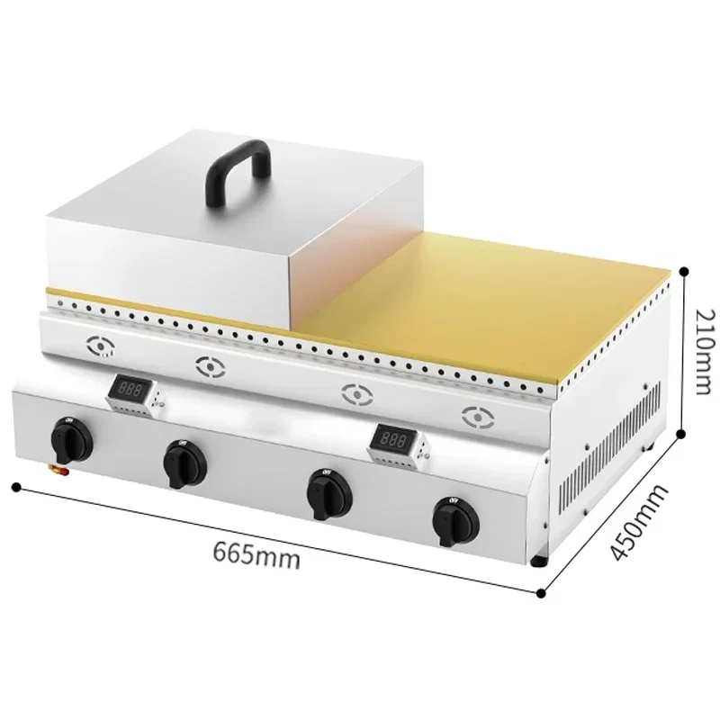 Soufflé machine Commercial stall gas Dorayaki machine Cloud Internet celebrity waffle machine gas LPG Gas Type