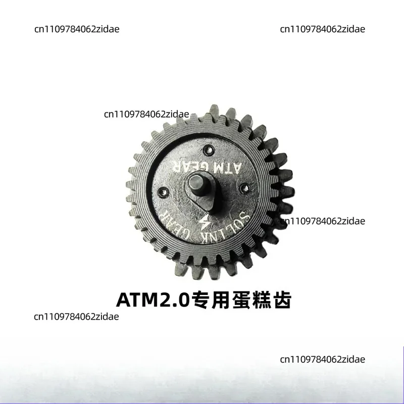 For SOLINK Steel Cut Crown Gear CNC Machined with Magnet for ATM 2.0 Airsoft Gearbox Upgrade Parts