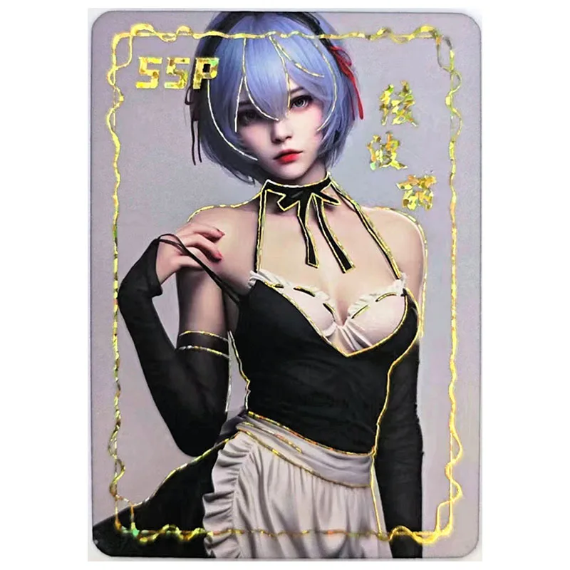 Anime Goddess Story Rare SSP Collectible Cards Tifa Chun Li Nakano Miku Yor Forger Rem Ram Ganyu Toys for boys Birthday Present