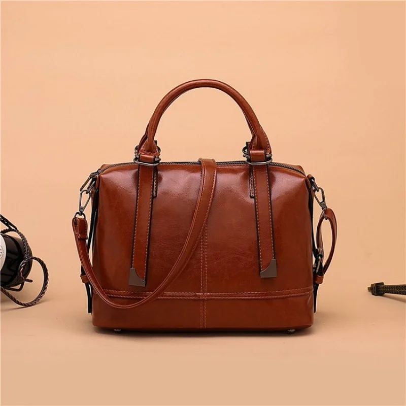 

Popular Classic Leather Women's Tote Bag Luxury Brand Famous Designer Elegant Crossbody Elegant Detail Vintage Daily Bag​