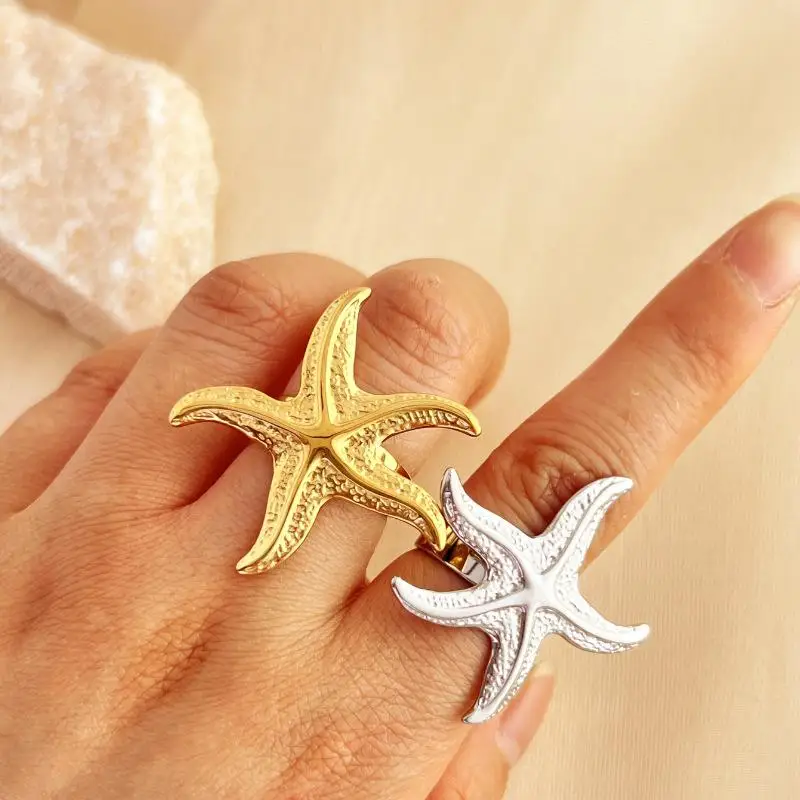 الصيف المرأة نجم البحر محارة قلادة من الصدف موضة الفولاذ المقاوم للصدأ الذهب/الفضة اللون كراب السلاحف المختنق الشاطئ مجوهرات هدايا