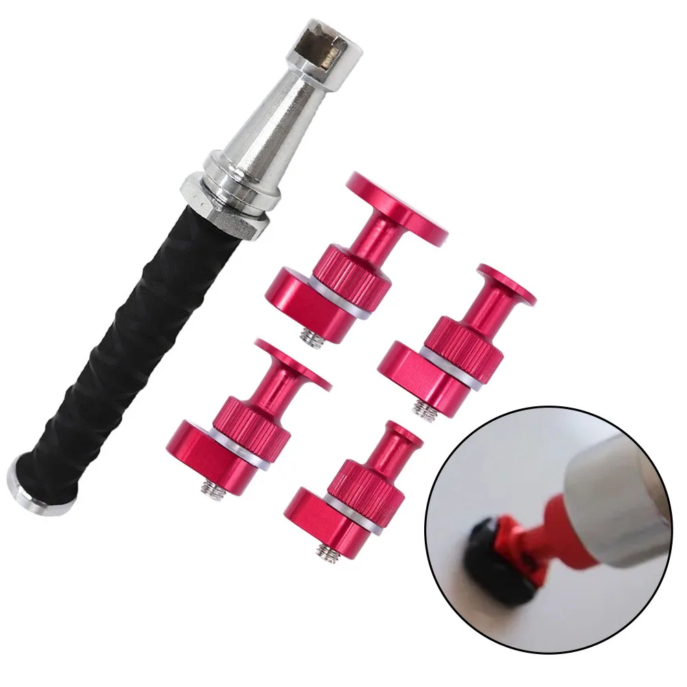 27-38CM Adjustable Car Dent Puller Alloy Telescopic Tool With Spring Mechanism Anti-Skating Hail Pull Hammer Tool Sets