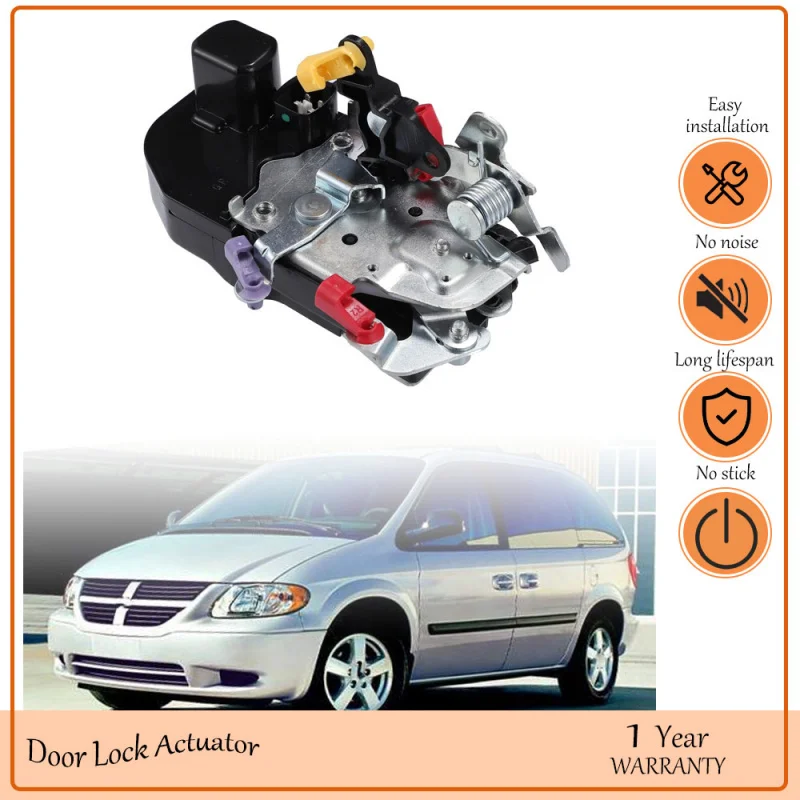 

Front Right Side Door Latch Lock Actuator Motor Fit for Dodge Caravan 2001-2007,oem 931-077,DLA583,4717802AA,4717802AC,5109862AA