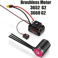 HobbyWing QuicRun 3652 3660 G2 Motor WP-10BL120 G2 120A ESC Brushless Combo For 1/10 Rc Car Buggy Racing Accessories