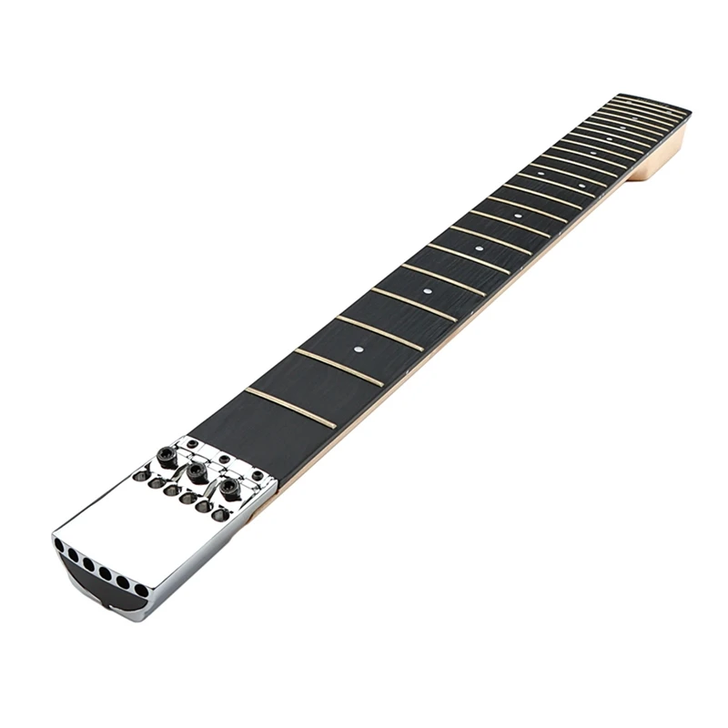 24 Fret Guitar Neck Maple Rosewood Fingerboard For Headless Electric Guitar Replacement Parts