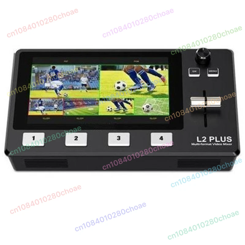 

Multi-Camera Video Switcher, LCD Touch Screen, Chroma Key and LOGO Overlay, L2 Plus, 5.5"