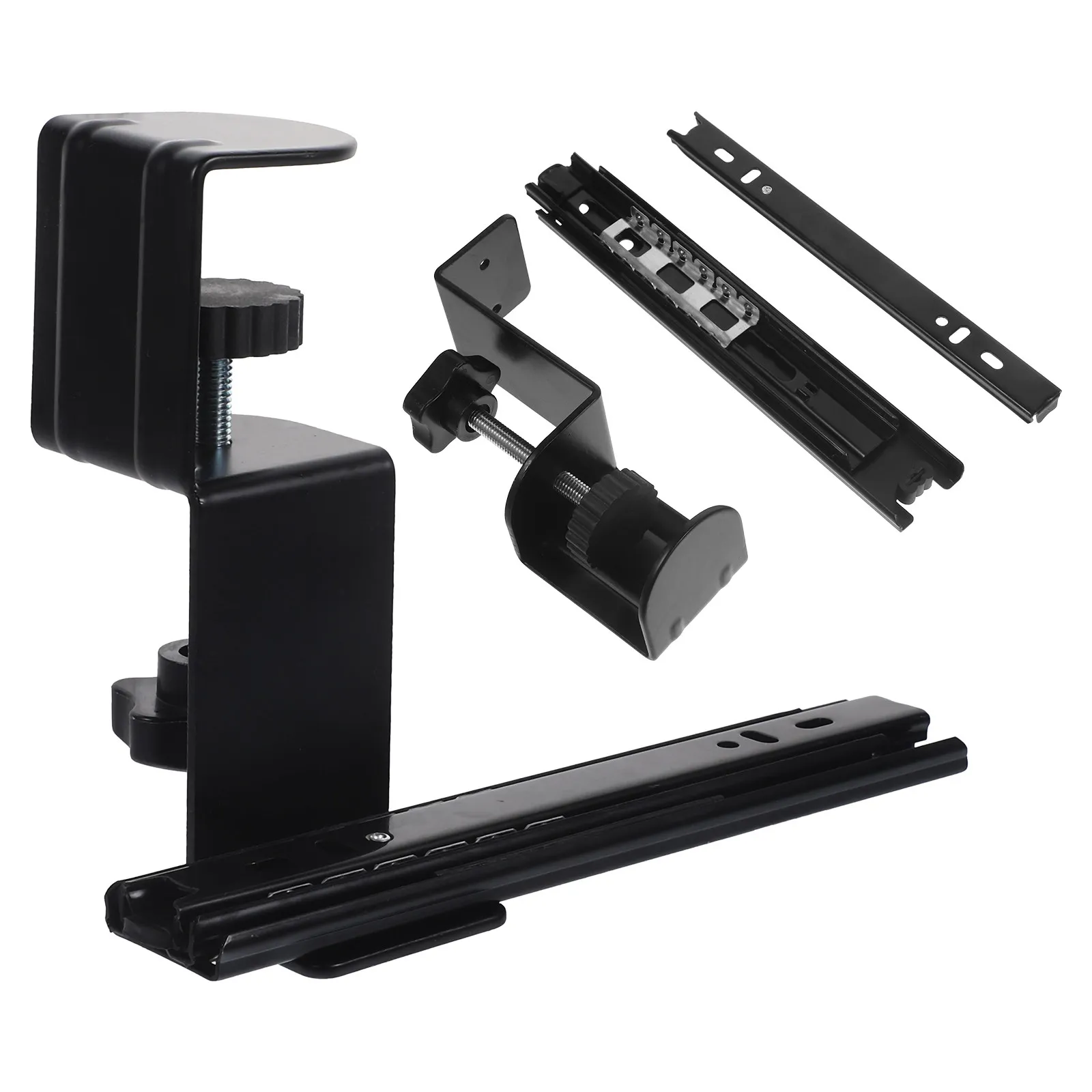 2Sets Desktop Extension Board Adjustable Desk Extender Keyboard Hand Support Bracket Ergonomic Keyboard Stand Large Workspace