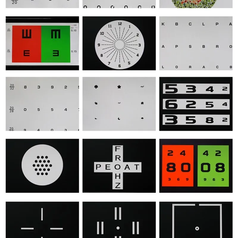 21.5 'TFT LED Liquid Crystal Gezichtsscherpte Grafiek Projector Computer Oog Grafiek