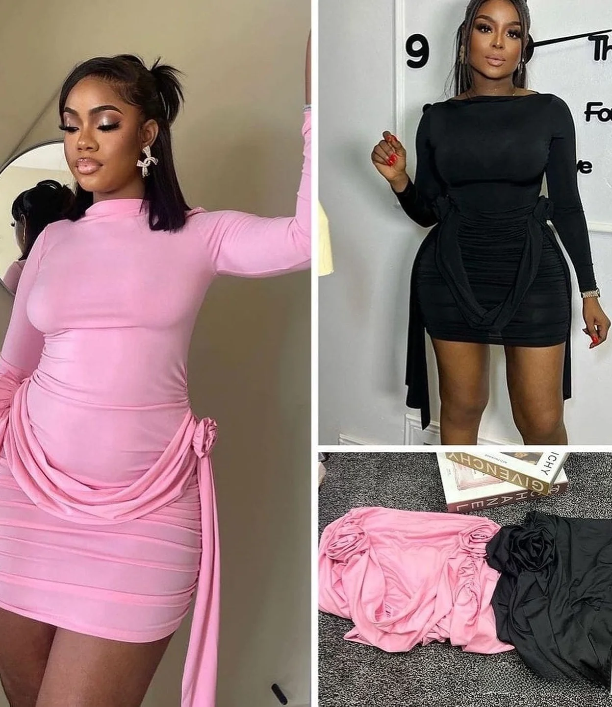 Sexy ronde Ne Svel Lange Dr Dames Hoge Taille Bodycon Dr Comfortabel Polyester Blend Lente Herfst Pendelen Sle