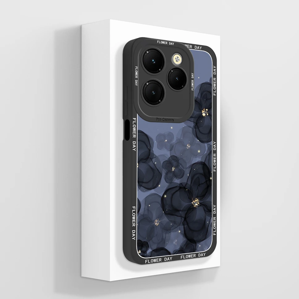 Case For Infinix Hot 40 Pro 40i Cute Creative Style Soft Liquid Silicone High Quality Premium Protection Phone Back Cover Fundas